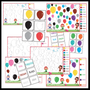 Balloons with colours