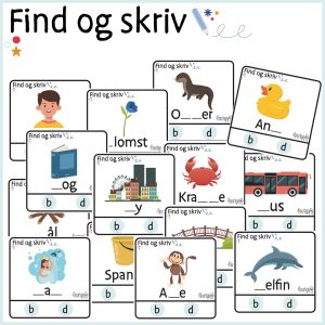 Find og skriv – Hvilket bogstav - b og d