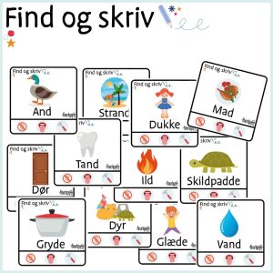 Find og skriv – D’s tre lyde