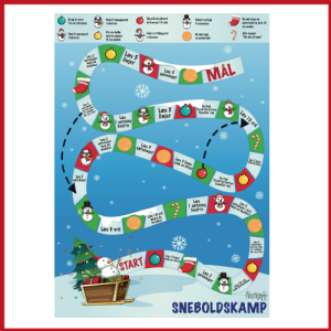 Læsespil: Sneboldskampen - Jul
