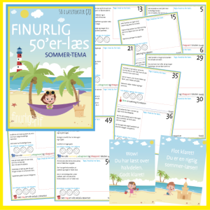 Finurlig 50'er-Læs (50 x læsetekster): Sommertema (Niveau 2)