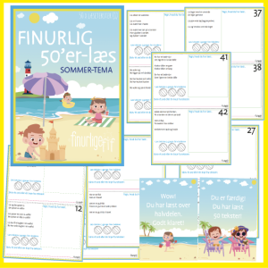 Finurlig 50'er-Læs (50 x Læsetekster): Sommertema (Niveau 1)