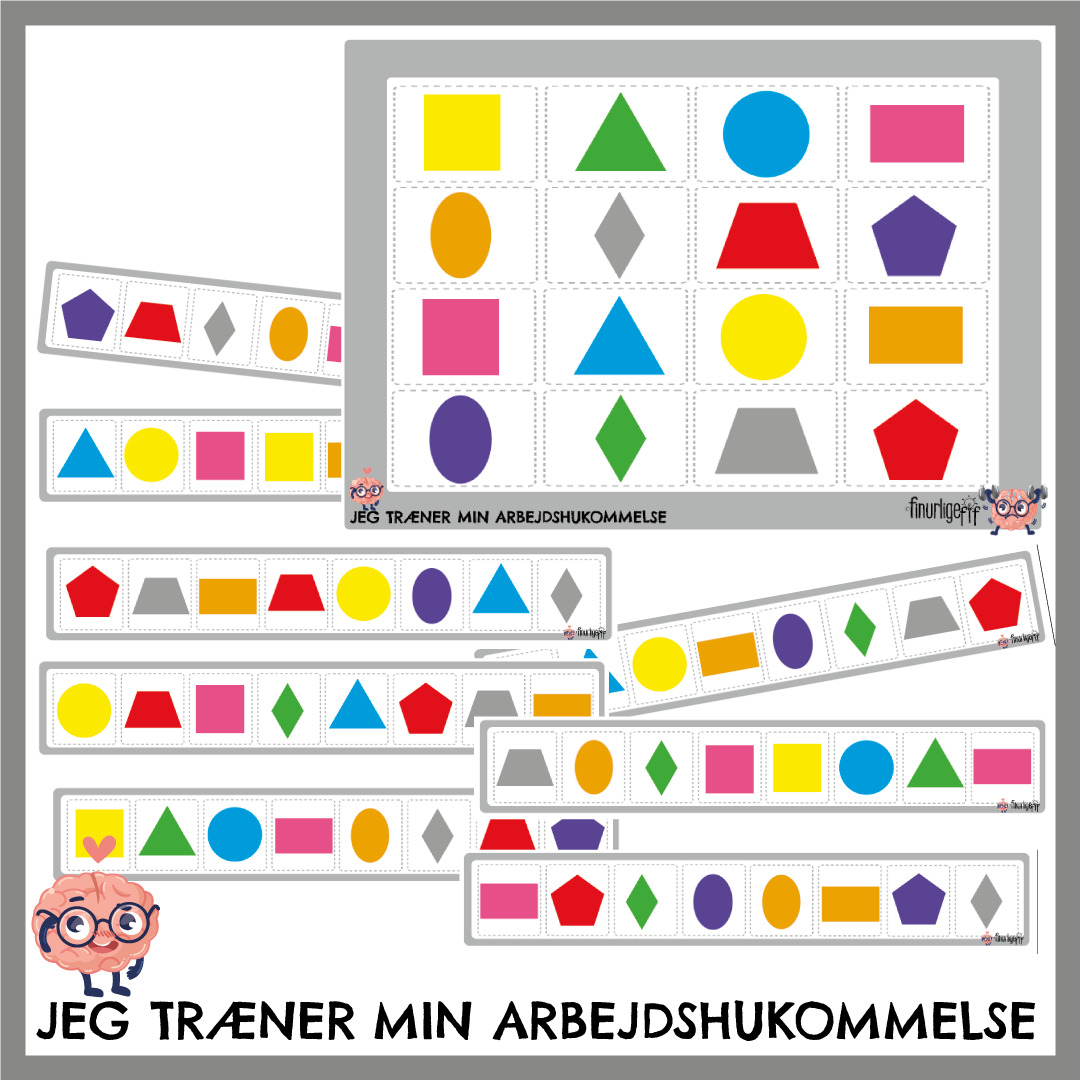 Arbejdshukommelse - Sekvenser, Figurer - Billede 4