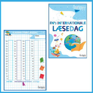 Den Kæmpestore Læsedag – FN’s Internationale Læsedag – PLAKAT OG TÆLLEARK