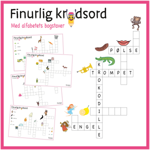 Krydsord - Alfabetets bogstaver
