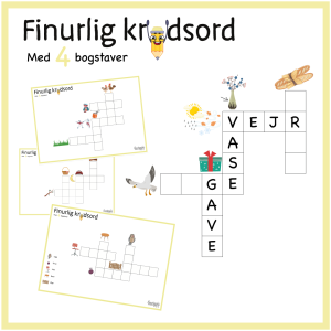 Krydsord - Ord med 4 bogstaver