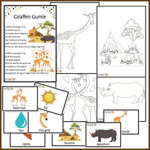 Sangpakke – Giraffen Gumle – Dialogisk læringsværktøj