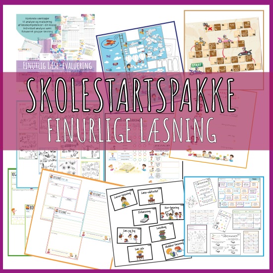 Finurlige Skolestartspakke: Læsning