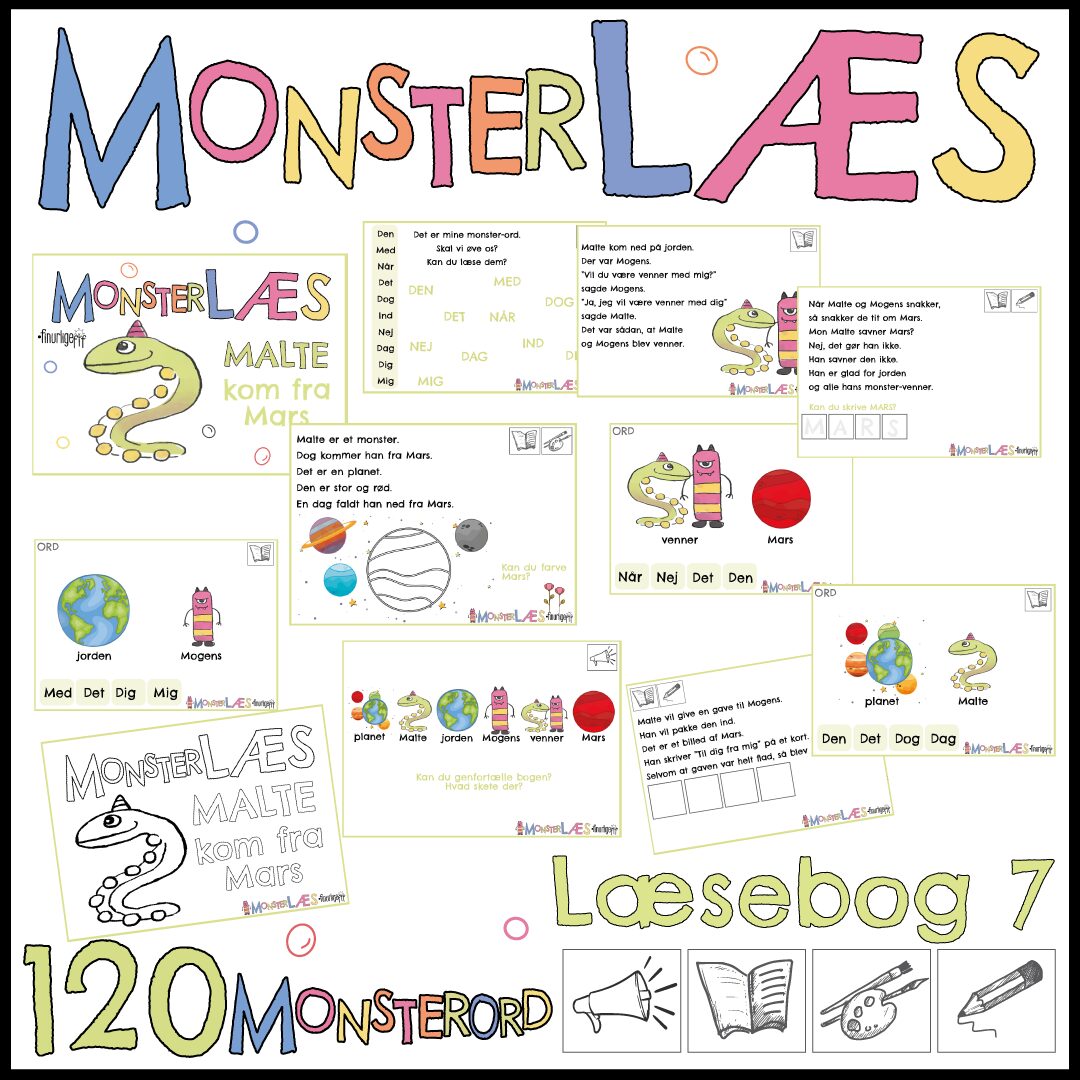 120 MONSTERORD – Læsebog #7 - MALTE