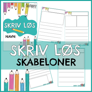 Skriv løs - for de små - Skabeloner